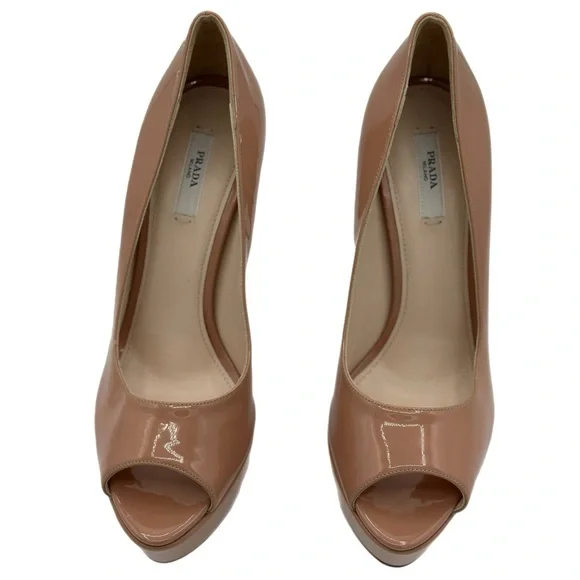 Prada PatentLeather Platform Pumps – Size 39.5 EU - Picture 2 of 5
